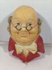 Vintage BOSSONS Chalkware Head Mr Pickwick 1964 A picture