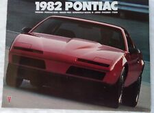Vintage 1982 Pontiac Cars Brochure Catalog Spec Sheet picture