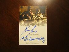 Game of Thrones Art & Images NONSO ANOZIE & ROXANNE MCKEE Dual Autograph picture