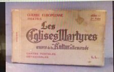 1914 European War Churches Germany Post Card Booklet picture