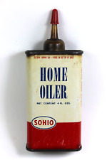 Vintage SOHIO Home Oiler 4oz Can -Great GRAPHICS - Empty picture