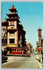 San Francisco California CA Chinatown VINTAGE Postcard picture