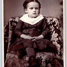 c1880s Scranton, PA Odd Little Boy in Dress CdV Photo Card WH Owen Antique H22 picture