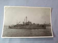 US Navy WWII Shanghai USS Biscayne Ship  Photo 1945 picture