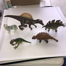 Schleich , Papo, Safari  ReplicaDinosaur / Wolf  Toy Lot- Spinosarus,Saichania picture