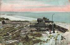 Vintage Postcard Ruins of Old Spanish Fort, Cannon St. Augustine Florida 1908 picture