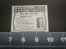 1924  Ralston Water Still Vintage Print ad.  picture