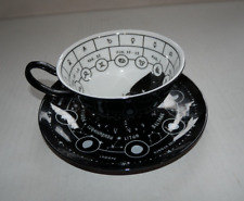 Killstar Black & White Zodiac Celestrial cup & saucer Porcelain picture