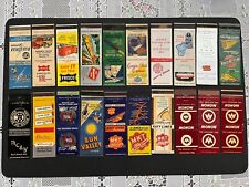 Vintage Railroad Matchcovers; 30 Different, 20-Front Strikers; Unused picture