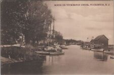 Boats, River Tuckerton Creek, Tuckerton, New Jersey 1912 Postcard picture