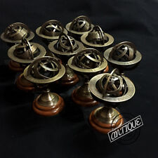 Vintage Brass Zodiac Armillary Sphere Globe Astrolabe Compass Office Desk Gifts picture