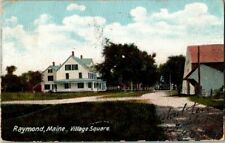 1906. RAYMOND, ME. VILLAGE SQUARE. POSTCARD EE2 picture