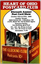 Postcard: Eleventh Annual Heart of Ohio Post Card Show 1986 A242 picture