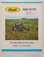 Vintage Heath Bean Cutter Advertising Page Farm Implement  picture