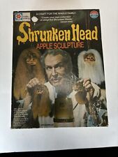 RARE VINTAGE 1975 MB SHRUNKEN HEAD APPLE SCULPTURE KIT VINCENT PRICE picture
