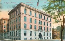 Toledo Ohio~YWCA Building Flag on Top, House Next Door 1912 Postcard picture