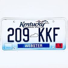 2010 United States Kentucky Webster County Passenger License Plate 209 KKF picture