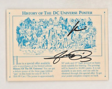 History of the DC Universe Redemption Card SIGNED George Perez & Howard Chaykin picture