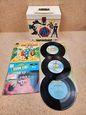 Supercase DC Comics 45 RPM Record Holder Case 1976 w/ 5 Records Muppets, Eagles picture