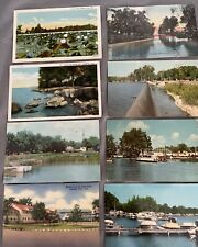 Indian Lake Ohio Vintage Postcard Lot  Of 8 picture