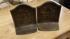 1928 Angelus Call To prayer Bookends, Cast Iron picture