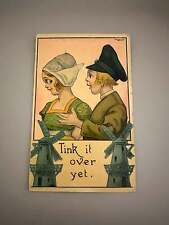 Antique Early 1900’s Postcard - “Tink it over yet” picture