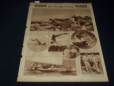 1925 AUGUST 16 NEW YORK TIMES PICTURE SECTION - BOBBY JONES - BABE RUTH- NT 9473 picture