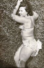 1960s Pretty Curvy Woman Bikini Female Lying on the Grass Vintage Photo Snapshot picture