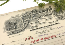Antique Alfred Andresen & Co Letterhead Invoice Bill Receipt Minneapolis MN 1911 picture