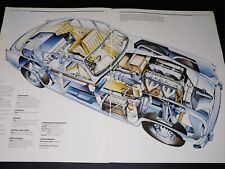 INSIDE VIEW ~ Bristol 405  Illustrated Car Collectible Spec Article Print picture