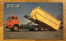 Scarce Vintage 1959 Dempster Dinosaur Sanitation Garbage Truck Large Postcard picture