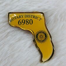 Florida Rotary International District 6980 Enamel Member Lapel Pin picture