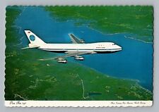 Aviation Airplane Postcard Pan Am Pan American Airlines Boeing 747 BI11 picture