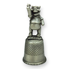 Vintage Super Cute Disney Collectable Winnie the Pooh Pewter Thimble picture