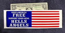 ULTRA RARE HELLS ANGELS FREEDOM BUMPER STICKER NOS picture