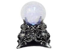 Mystic Lighted Crystal Ball Halloween Witches Blue Green Prop Psychic Fortune picture
