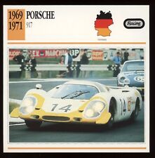 1969 - 1971  Porsche  917  Racing  Classic Cars Card picture