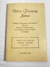 1936 1937 Columbus OHIO Vtg Office Training School College Commerce Penmanship picture