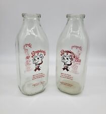 Vintage Broguiere's Dairy Montebello California One Quart Bottles picture