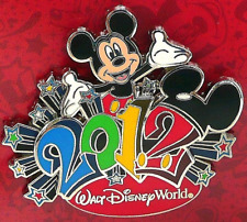 NEW RETIRED 2012 LE WALT DISNEY MICKEY MOUSE NEW YEAR 3D PIN LIMITED EDITION picture