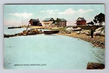 Branford CT-Connecticut, Haycock Point, Antique Vintage Souvenir Postcard picture