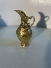 Vintage MCM Dixon Art 22K Gold Drip Vase picture
