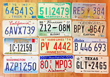 Starter Pack of 12 License Plates from 12 Different States picture