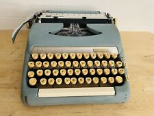Vtg 60s Smith Corona Typewriter Blue It Works picture