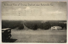 1923 Bird's Eye View of Orange District, Porterville California Vintage Postcard picture