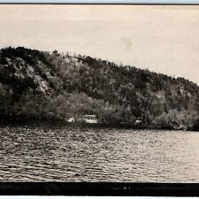 c1910s Enchanting Lakeside Haven RPPC Camping Lodge Cabin Refuge Real Photo A143 picture
