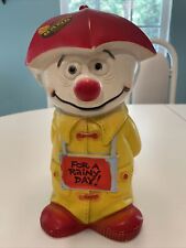 Vintage Play Pal Plastics 1971 For A Rainy Day Bank With Stopper picture