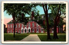 Library University of Illinois Champaign-Urbana 1949 Pitcairn PA Postcard picture