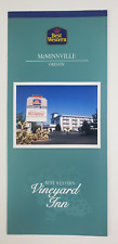 1980s McMinnville Oregon Vineyard Inn Best Western Hotel OR Vtg Travel Brochure picture