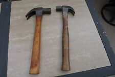 2 VTG PLUMB BELL HEAD CLAW HAMMERS picture